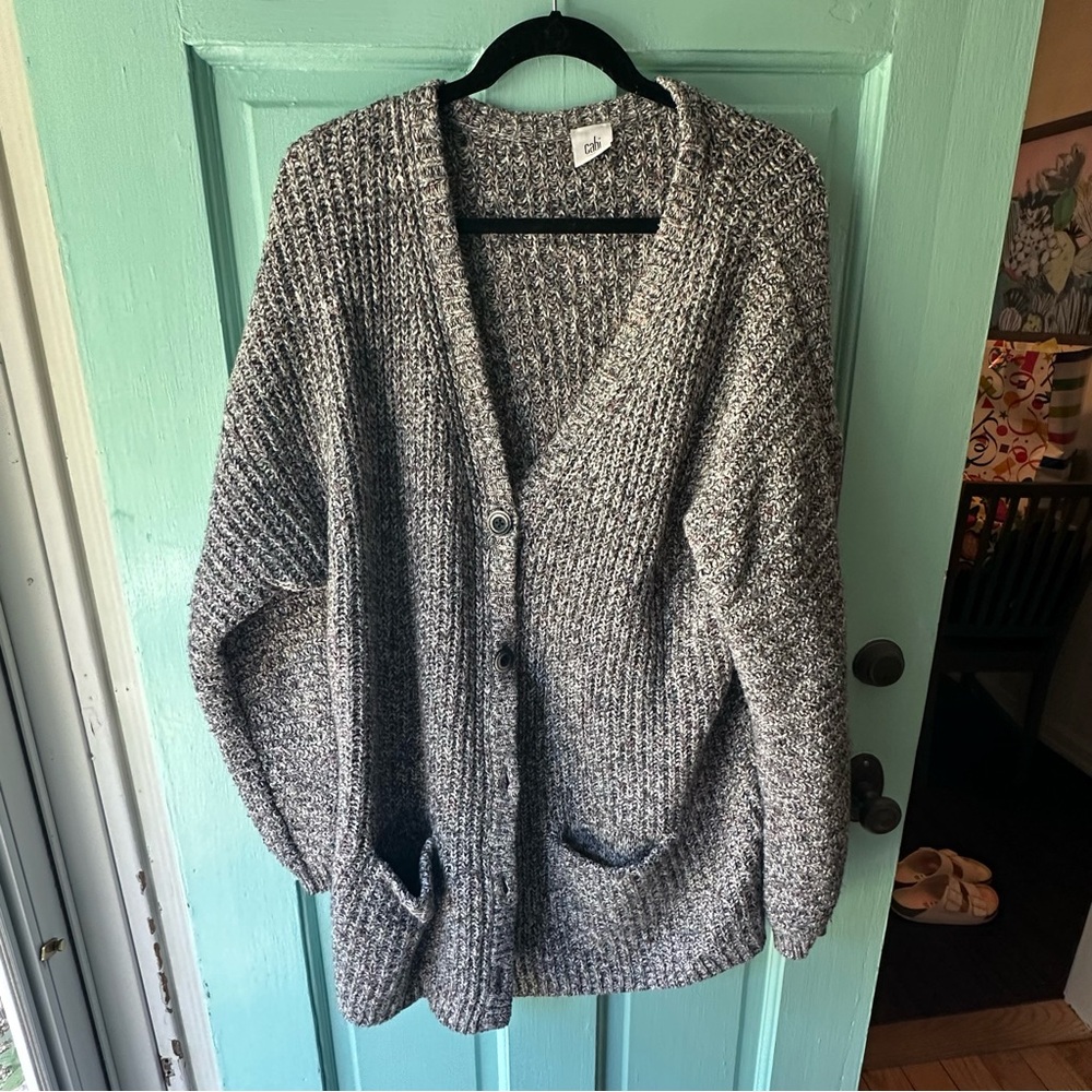 Cabi Gray Cardigan - XL